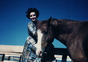 Liz Taylor & her horse King Charles from National Velvet